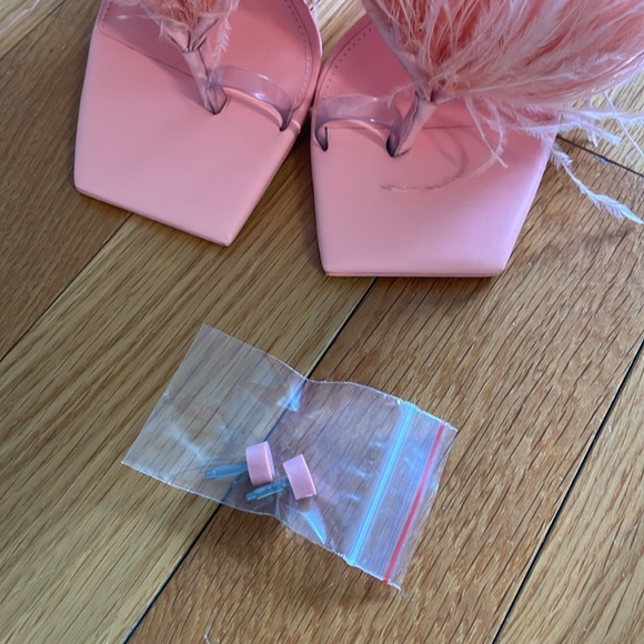 CULT GAIA Shannon feathered mules with stiletto heel is size 6/36 EU - Picture 10 of 10